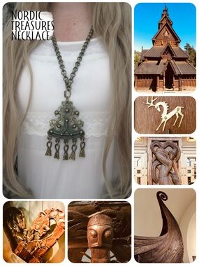 Jewelmint Nordic Treasures Scandinavian Viking Style Long Necklace